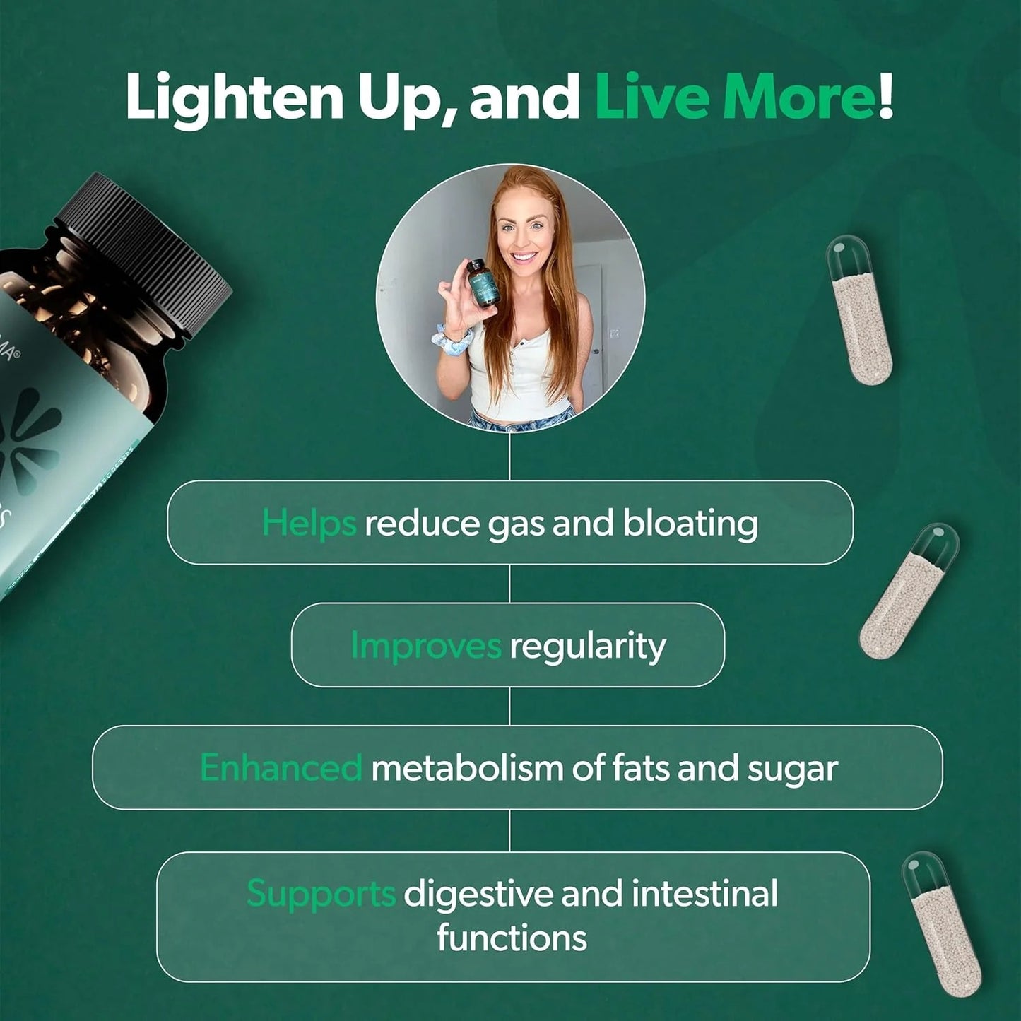 BIOMA Probiotics DigestiveHealth Probiotic -GutSupport for Men & Women